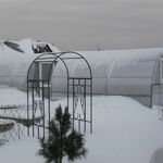 фото Зимняя теплица с двойным поликарбонатом