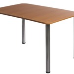 фото Стол обеденный со столешницей 1200*800,  верх пластик HPL. Обеденный стол для кафе, столовой, ресторана. Мебель для обеденных залов общепита.